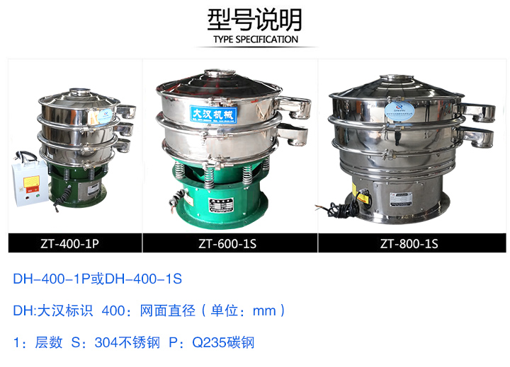 小型振動篩型號說明