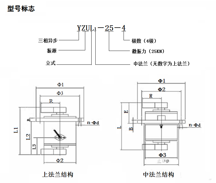 立式振动电机结构