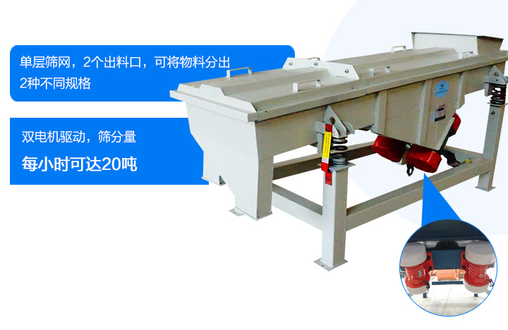 单层直线振动筛特点